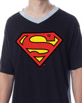DC Comics Mens' Superman Character Icon Nightgown Sleep Pajama Shirt