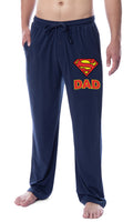 DC Comics Mens' Superman Super Dad Character Father's Day Classic Sleep Pajama Pants (Large)