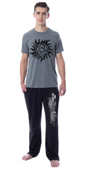 Supernatural Mens' Join The Hunt Anti-Possession Sleep Pajama Set