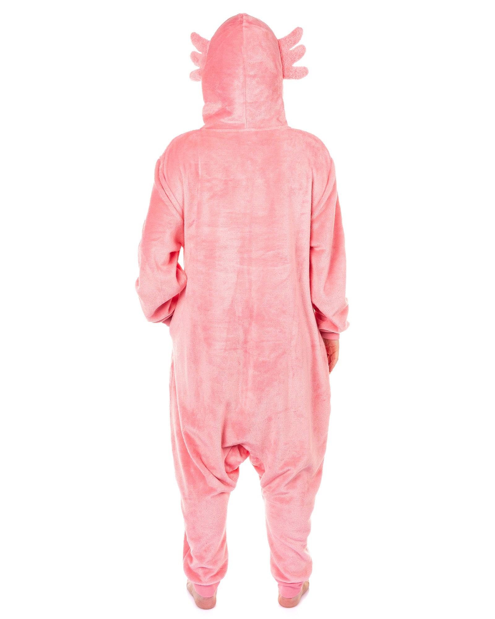 Squishmallows Union Suit Women's Kigurumi Pajama Costume (Axolotl, L/XL)