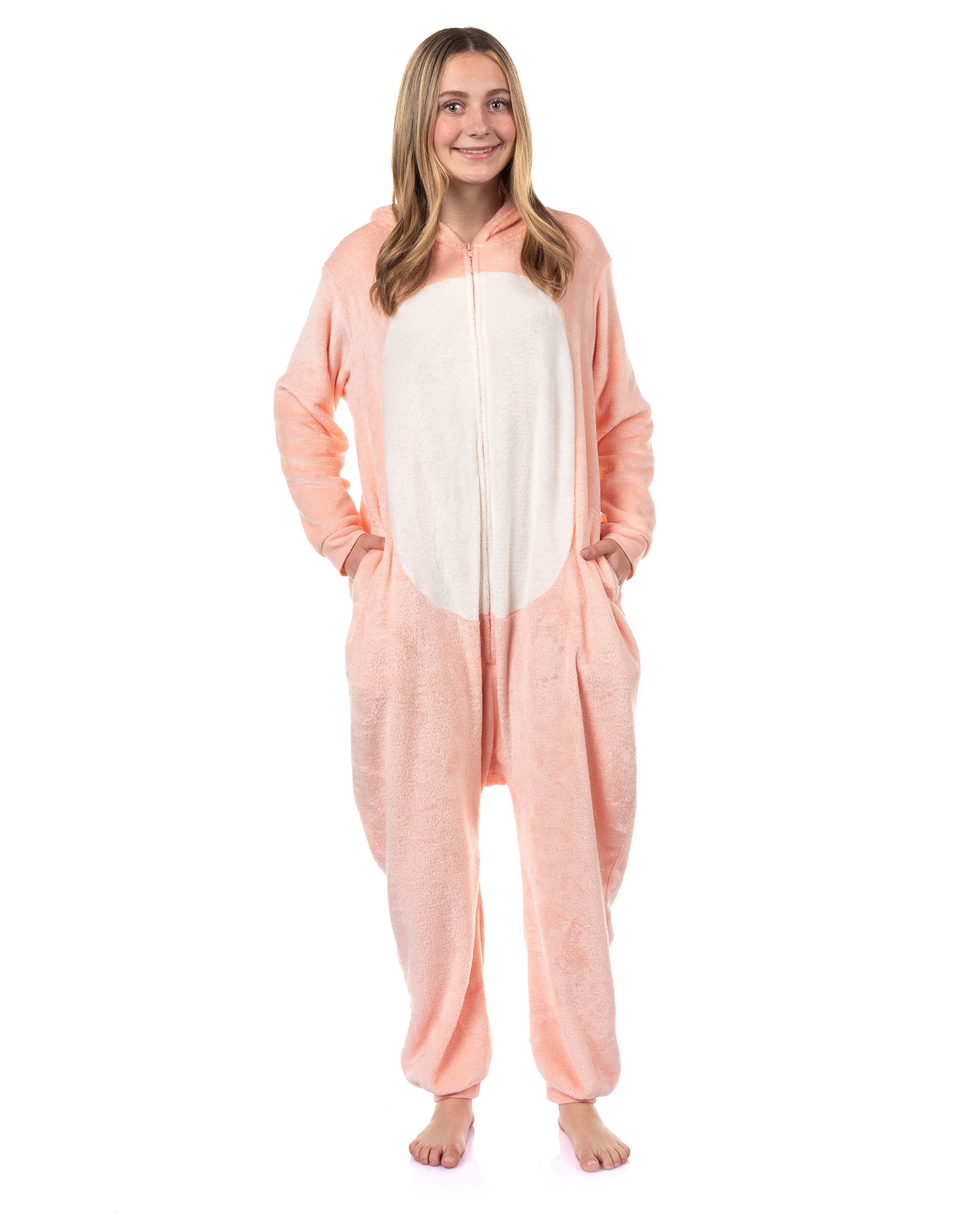 Squishmallows Union Suit Girls' Kigurumi One Piece Pajamas (Unicorn, 10/12)