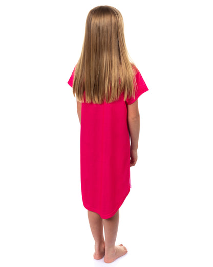 Squishmallows Pajamas Girl's Cam The Calico Cat Short Sleeve Raglan Gown