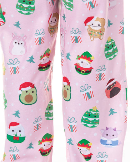 Squishmallows Pajamas Girl's Squish The Season Christmas Sleep Set