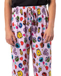 Sesame Street Women's Character Heart Heads Elmo Big Bird Tossed Print Sleep Pajama Pants
