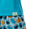 Sesame Street Women's Face Tossed Print Sleep Pajama Set Shorts