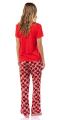 Sesame Street Women's Big Face Tossed Print Character Sleep Pajama Set