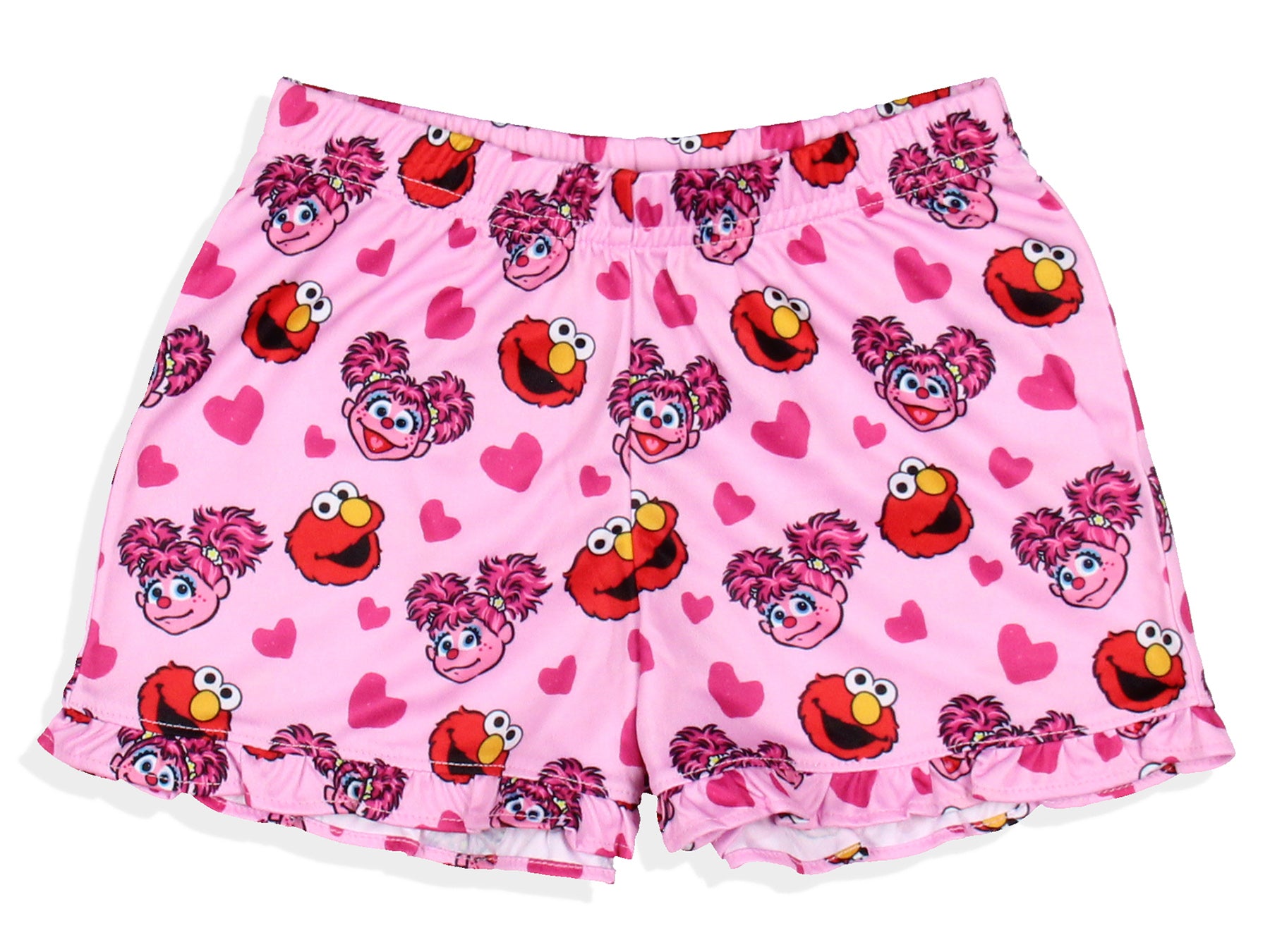 Sesame Street Girls' BFF Elmo Abby Cadabby Sleep Pajama Sleep Set Shorts