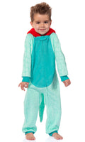 Sesame Street Toddler Kids Hooded Union Suit Footless Pajama