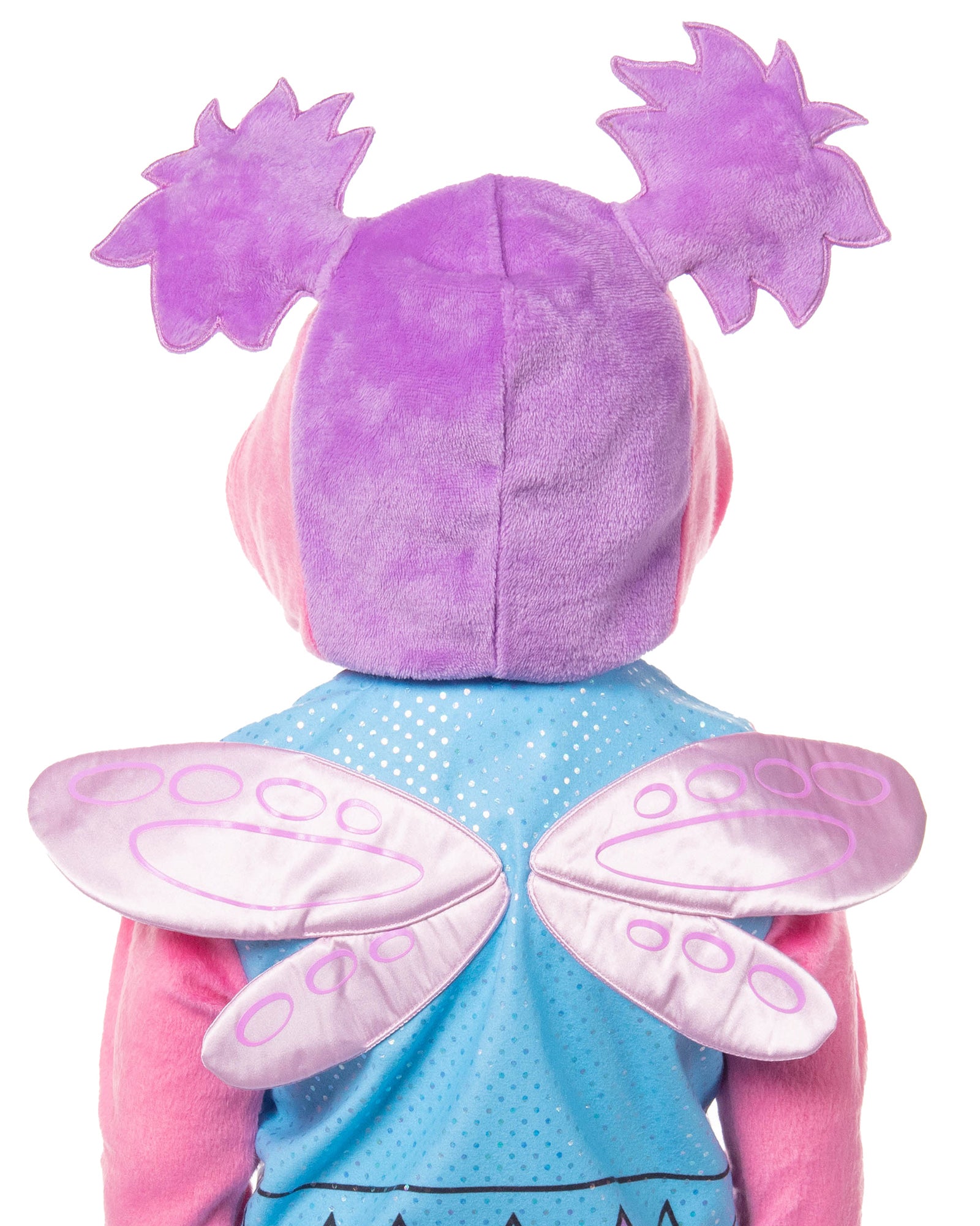 Sesame Street Toddler Kids Union Suit Footless Hooded Pajama (Abby, 2T)