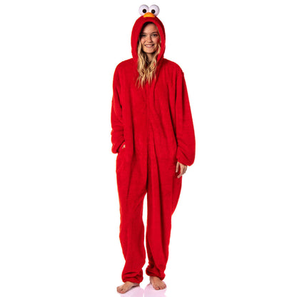 Sesame Street Union Suit Character Hooded Costume Kigurumi Pajama