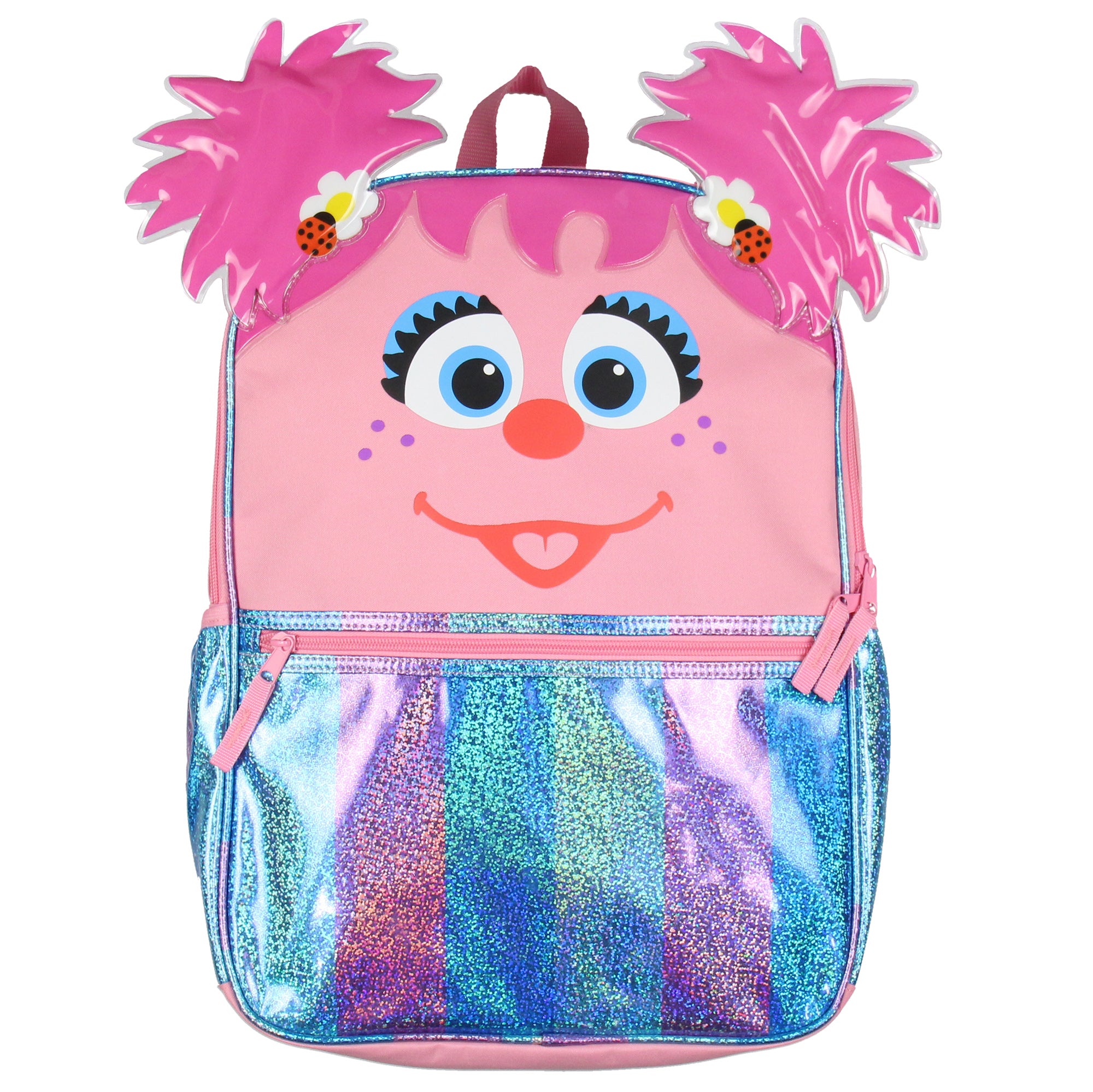 Sesame Street Abby Cadabby Travel School Dual Compartment Backpack For Daily Use