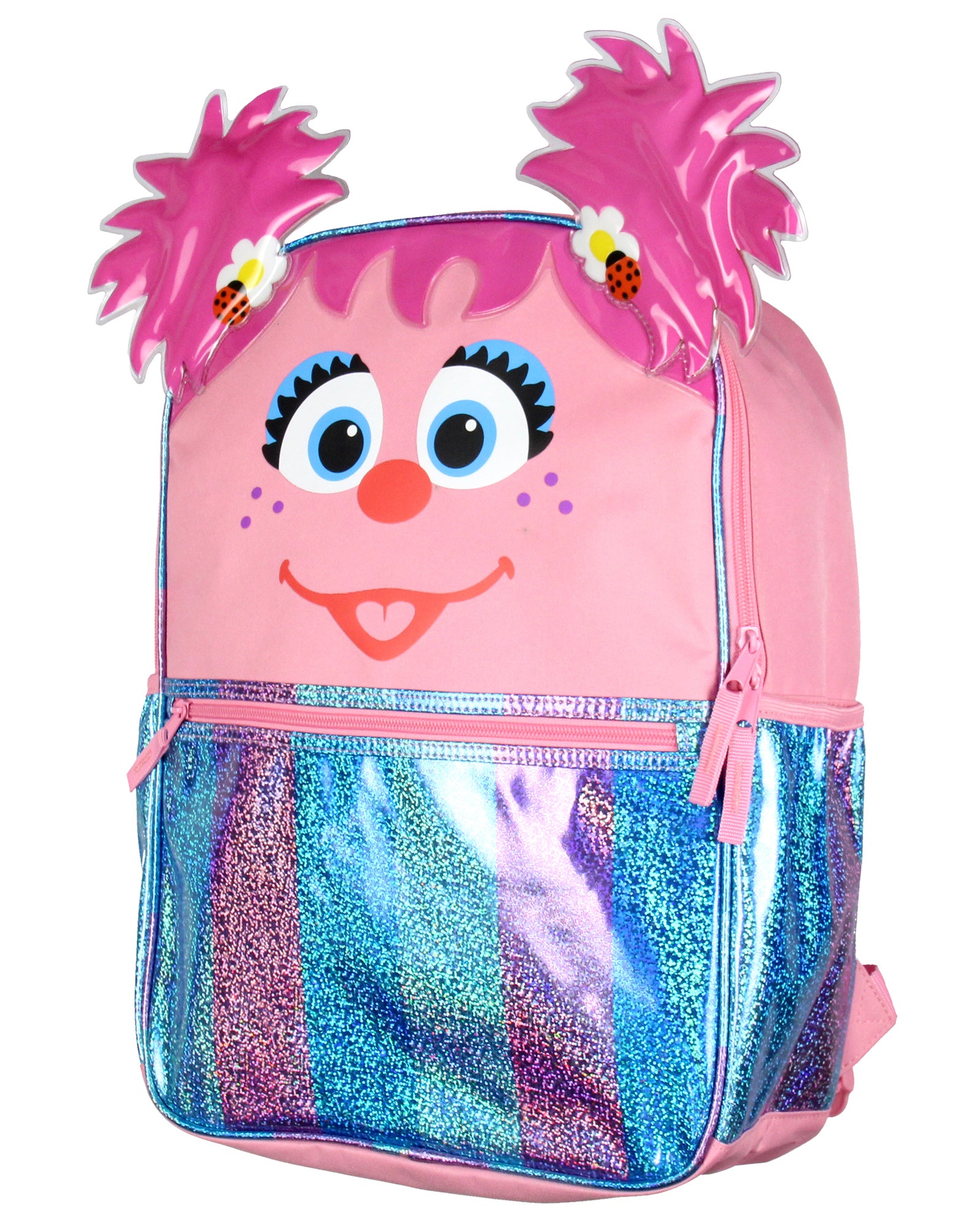Sesame Street Abby Cadabby Travel School Dual Compartment Backpack For Daily Use