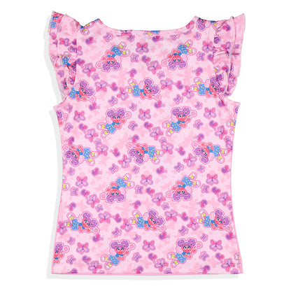 Sesame Street Toddler Girls' Abby Cadabby Ruffle Pant And Shirt Pajama Set