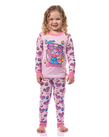 Sesame Street Toddler Girls' Abby Cadabby Extra Sweet 2 Piece Long Sleeve Pajama Set (5T)