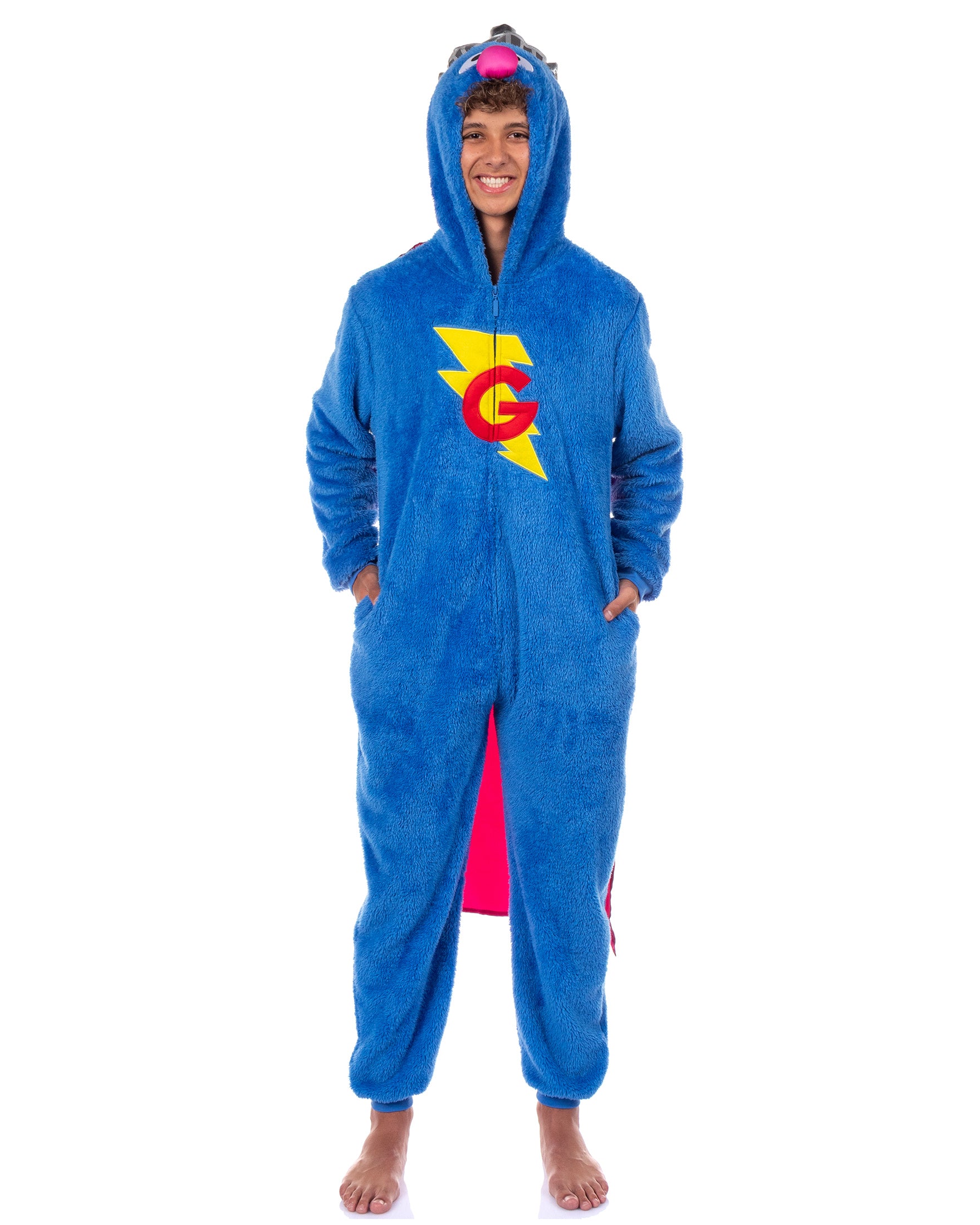 Sesame Street Union Suit Character Hooded Costume Kigurumi Pajama