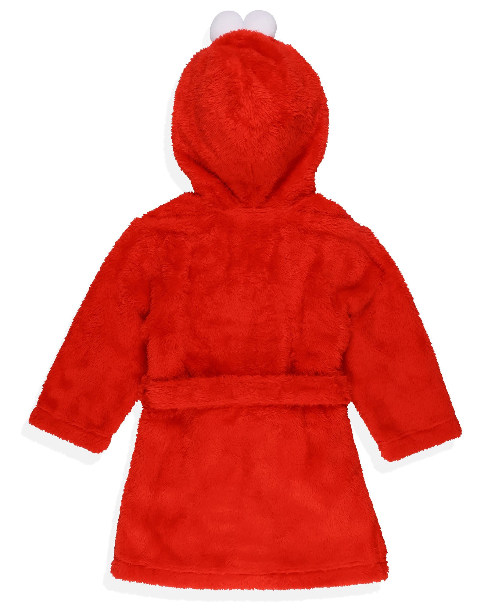 Sesame Street Toddler Robe Elmo Plush Faux Fur Hooded Bathrobe