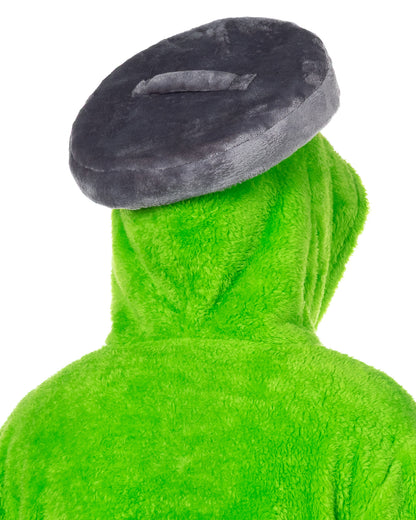 Sesame Street Oscar The Grouch Adult Wearable Hooded Blanket Sweatshirt