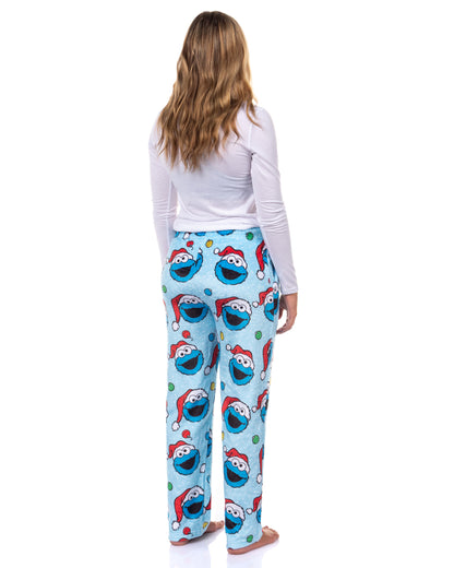 Sesame Street Cookie Monster Pajamas Women's Fleece Lounge Sleep Pants