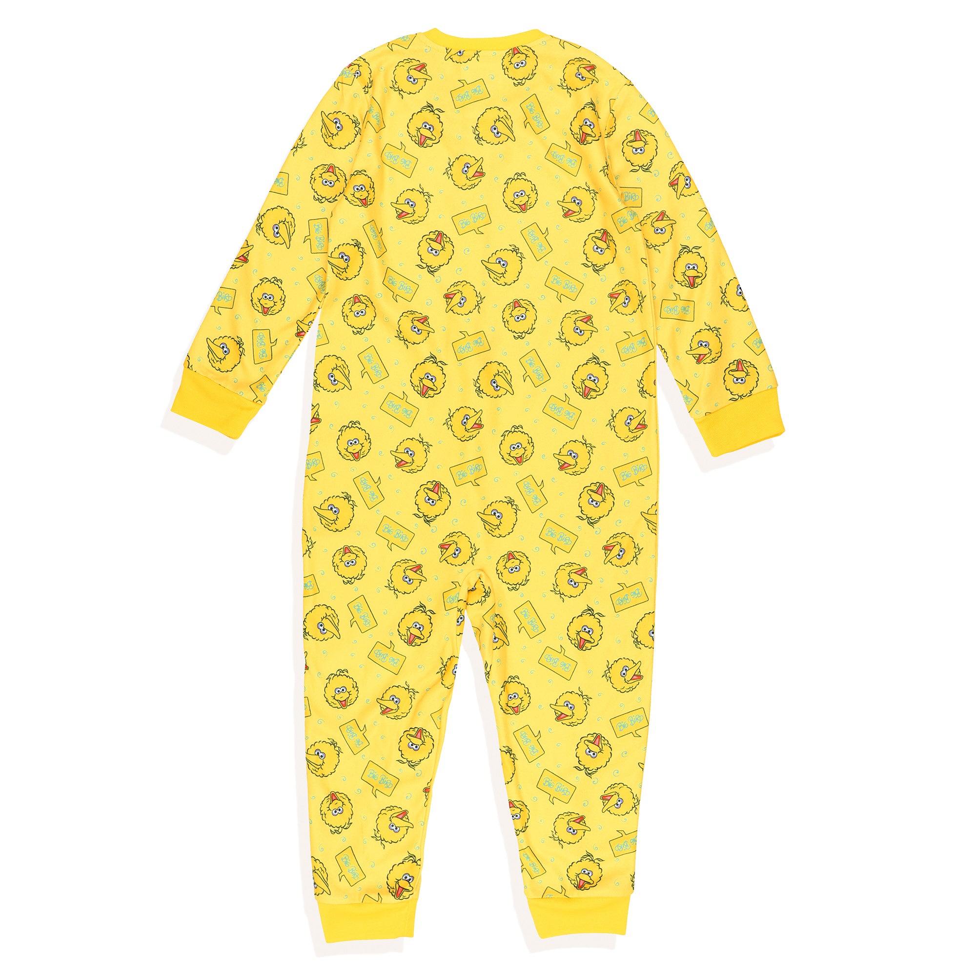 Sesame Street Big Bird Pajamas Toddler Fleece Footless Sleeper One Piece PJ