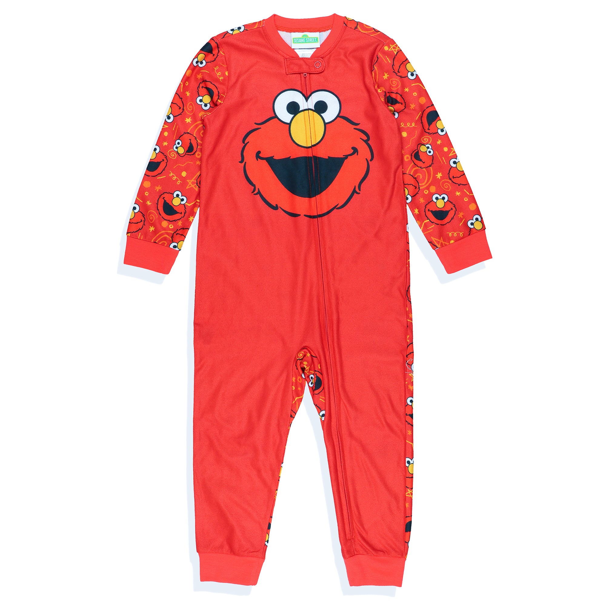 Sesame Street Elmo Pajamas Toddler Soft Fleece Footless Sleeper One Piece PJ