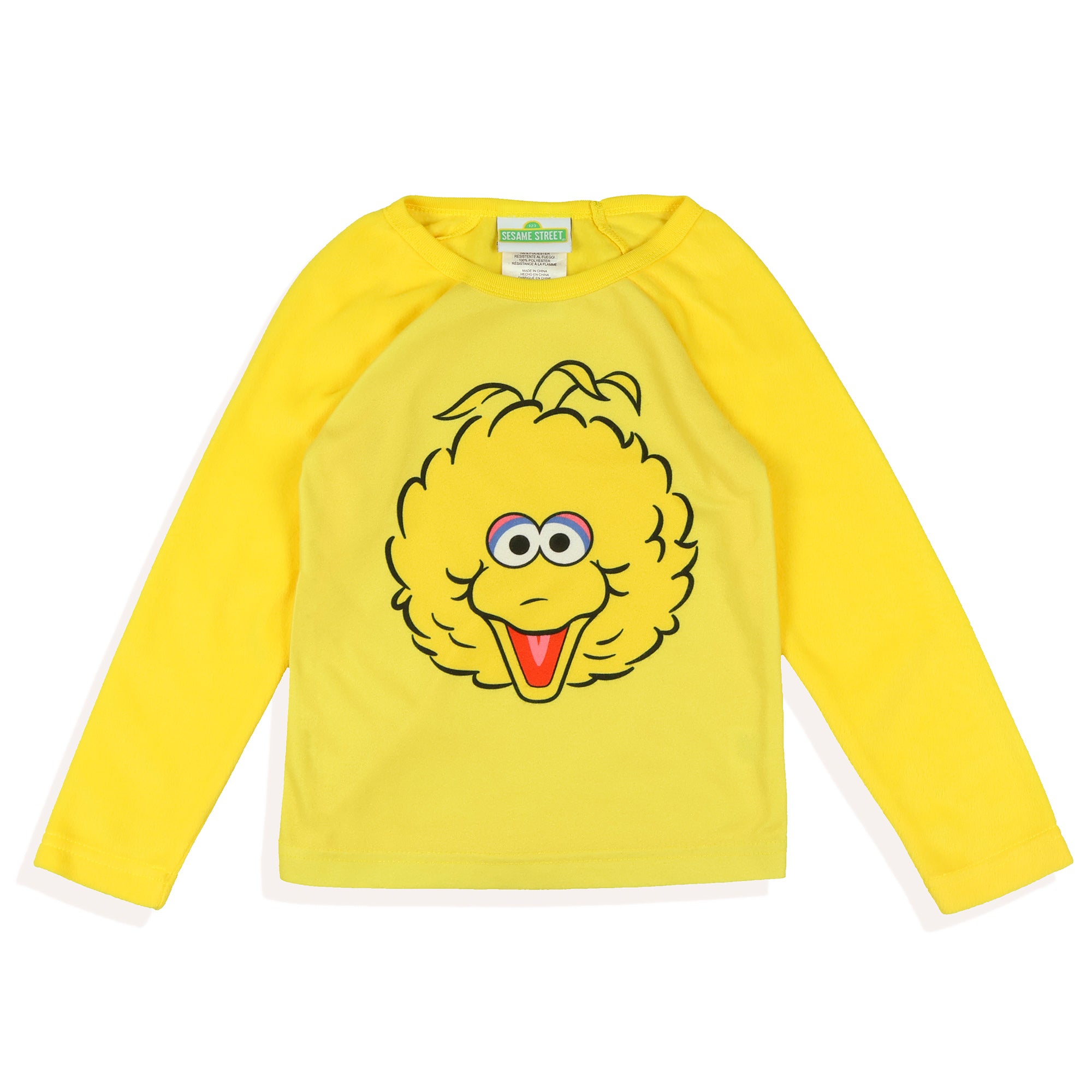 Sesame Street Pajamas Toddler Big Bird Long Sleeve and Pant PJ Set