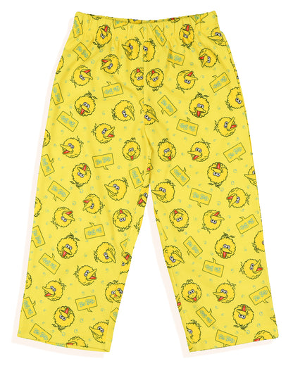 Sesame Street Pajamas Toddler Big Bird Long Sleeve and Pant PJ Set