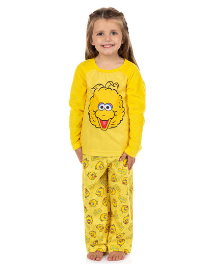 Sesame Street Pajamas Toddler Big Bird Long Sleeve and Pant PJ Set