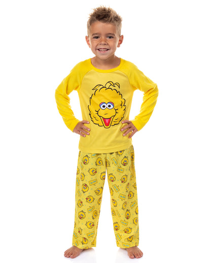 Sesame Street Pajamas Toddler Big Bird Long Sleeve and Pant PJ Set