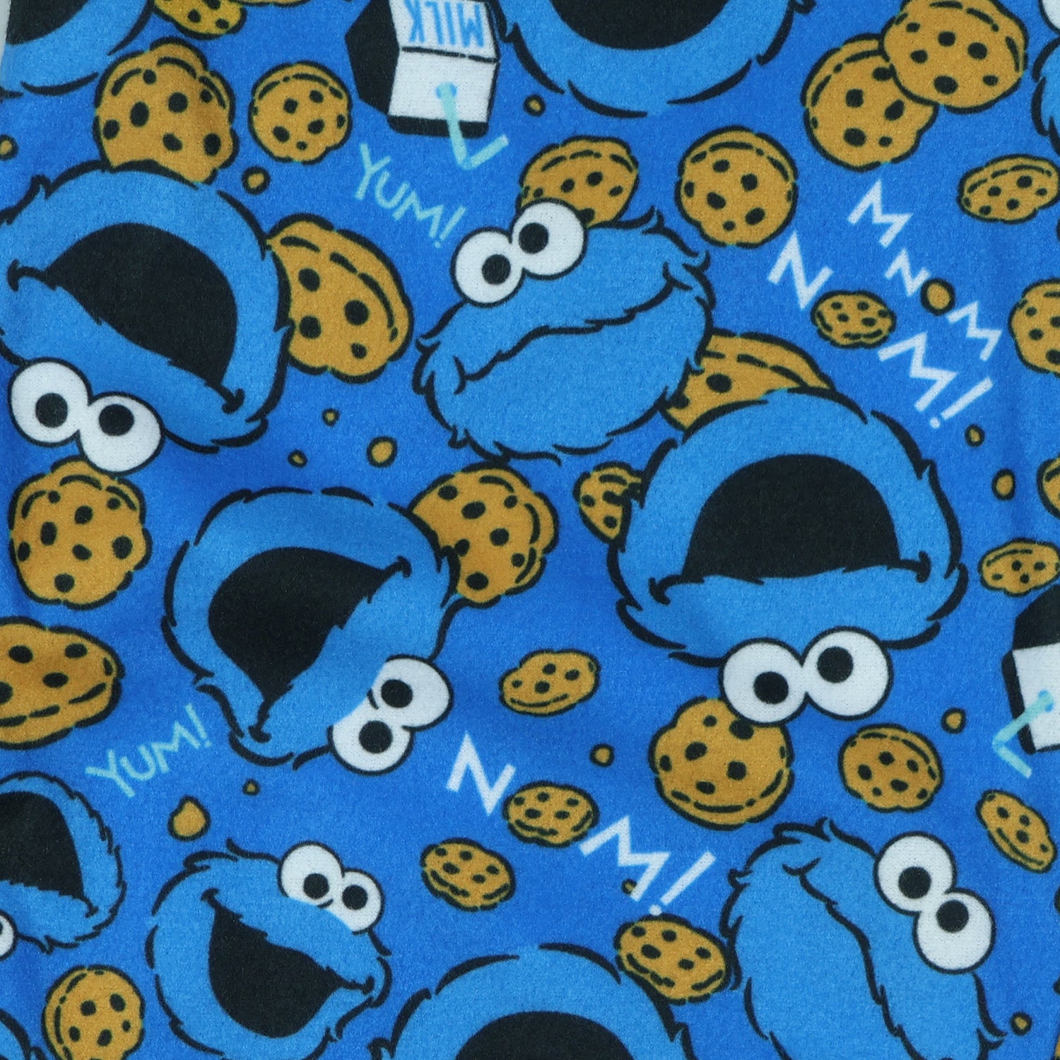 Sesame Street Pajamas Toddler Boy's Cookie Monster Long Sleeve and Pant Set