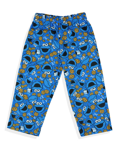 Sesame Street Pajamas Toddler Boy's Cookie Monster Long Sleeve and Pant Set