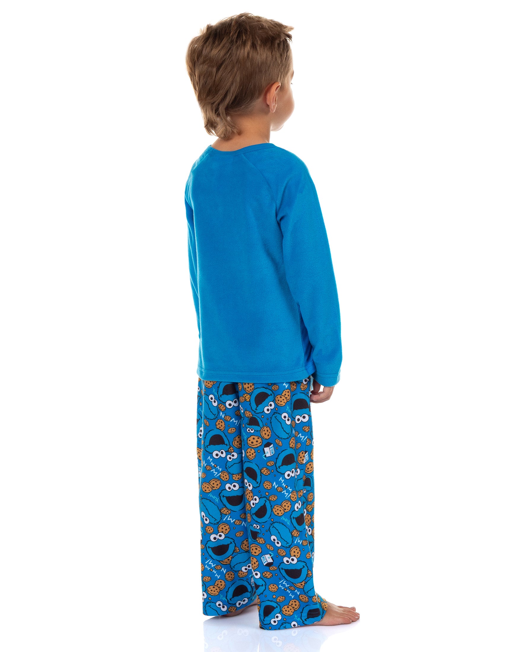 Sesame Street Pajamas Toddler Boy's Cookie Monster Long Sleeve and Pant Set