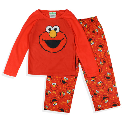 Sesame Street Elmo Pajamas Girls' 2-Piece Lounge Sleep Set