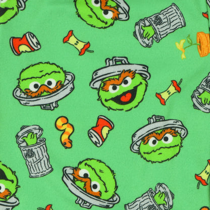 Sesame Street Oscar the Grouch Pajamas Boys' Long Sleeve Pant Lounge Set