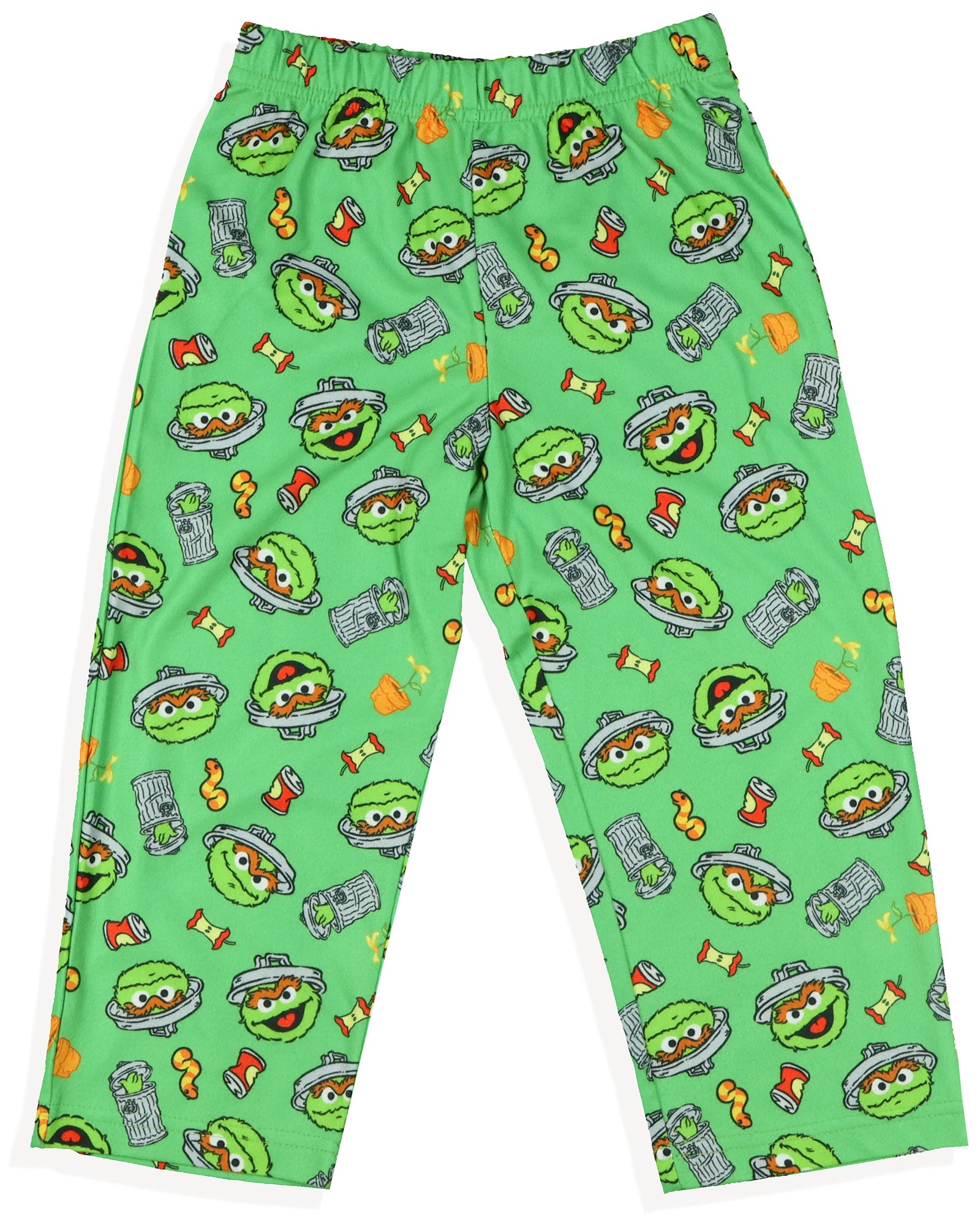 Sesame Street Oscar the Grouch Pajamas Boys' Long Sleeve Pant Lounge Set