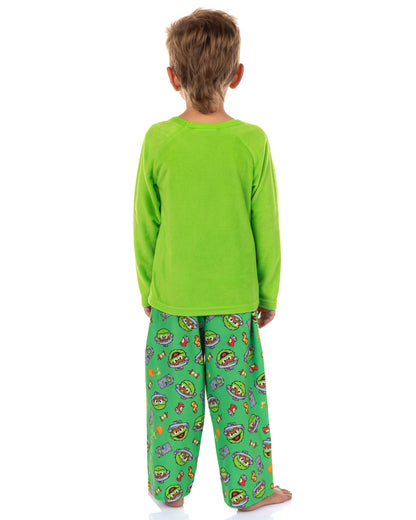 Sesame Street Oscar the Grouch Pajamas Boys' Long Sleeve Pant Lounge Set