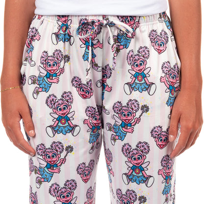 Sesame Street Pajama Pants Women's Abby Cadabby AOP Lounge Sleep Bottoms