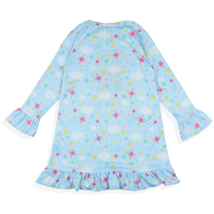 Sesame Street Toddler Girls Elmo Pajama Sweet Dreams Long Sleeve Ruffle Gown