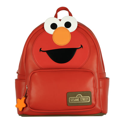 Sesame Street Elmo 11" Mini Backpack Character Faux-Leather Small Purse