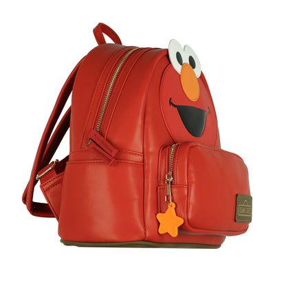 Sesame Street Elmo 11" Mini Backpack Character Faux-Leather Small Purse
