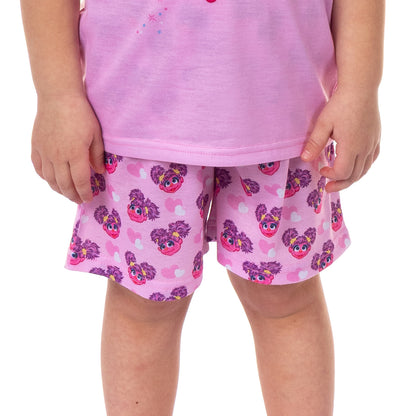 Sesame Street Pajamas Toddler Girls' Abby Cadabby Short PJ Sleep Set (6)
