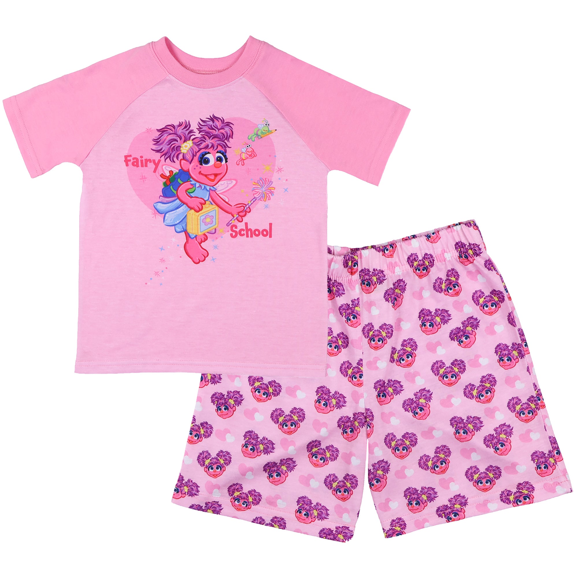 Sesame Street Pajamas Toddler Girls' Abby Cadabby Short PJ Sleep Set (2T)