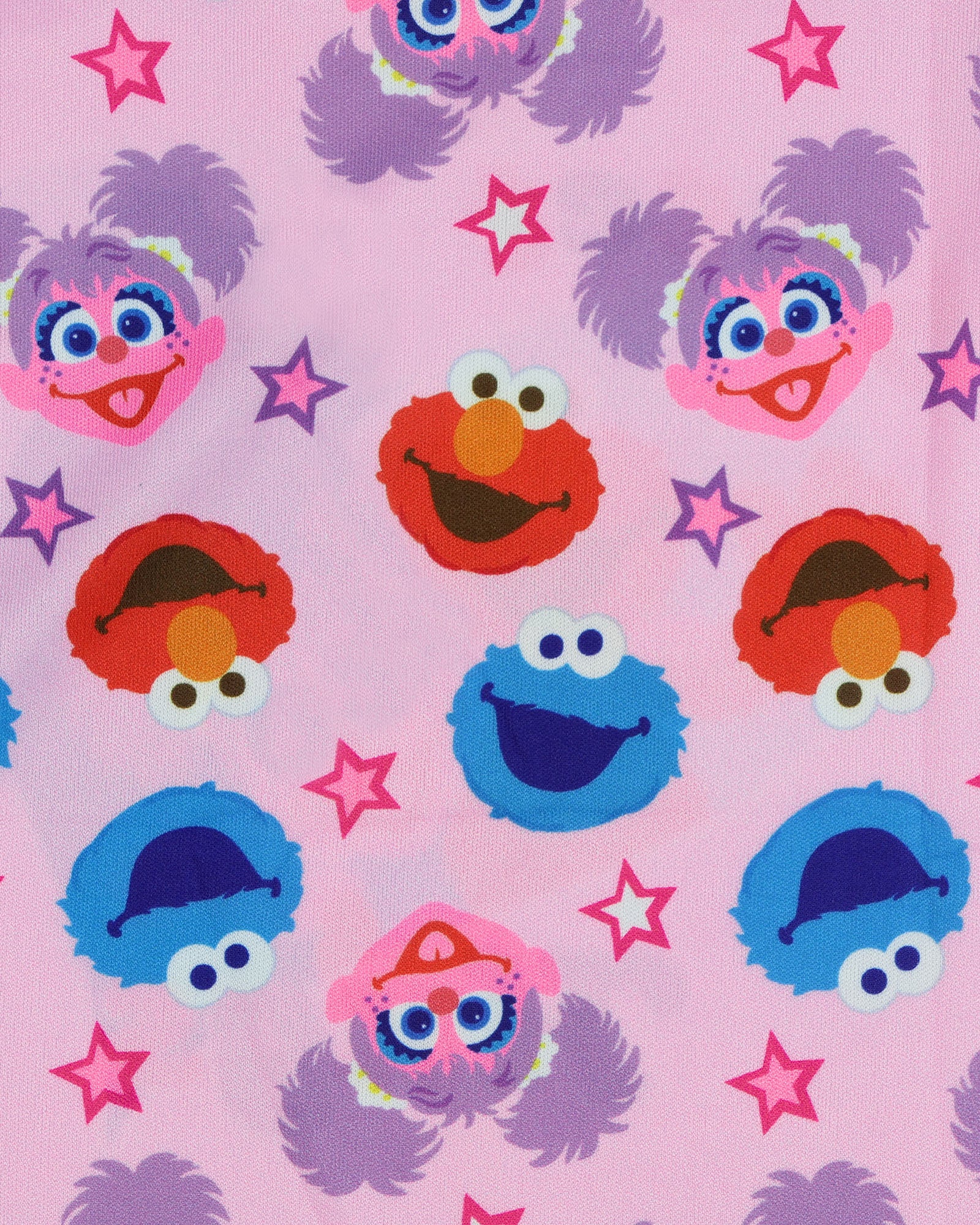 Sesame Street Pajamas Toddler Girls Sweet Hugs Ruffled Short Sleep Set (3T)