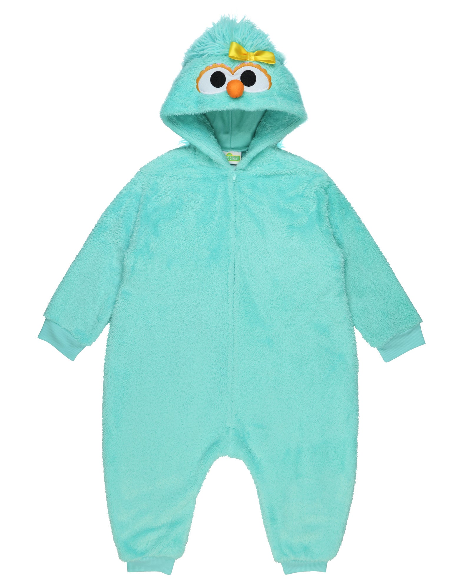 Sesame Street Union Suit Toddler Girls' Rosita Kigurumi Zip Pajamas (4T)