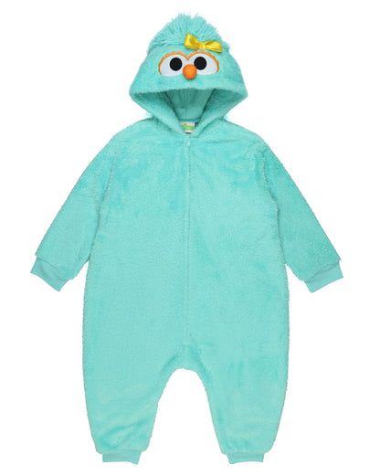 Sesame Street Union Suit Toddler Girls' Rosita Kigurumi Zip Pajamas (5T)