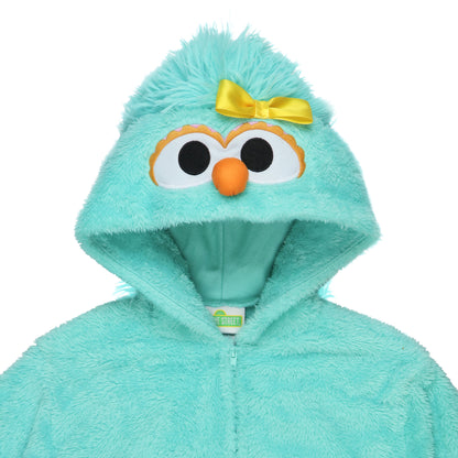Sesame Street Union Suit Toddler Girls' Rosita Kigurumi Zip Pajamas (4T)