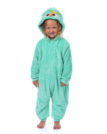 Sesame Street Union Suit Toddler Girls' Rosita Kigurumi Zip Pajamas (4T)