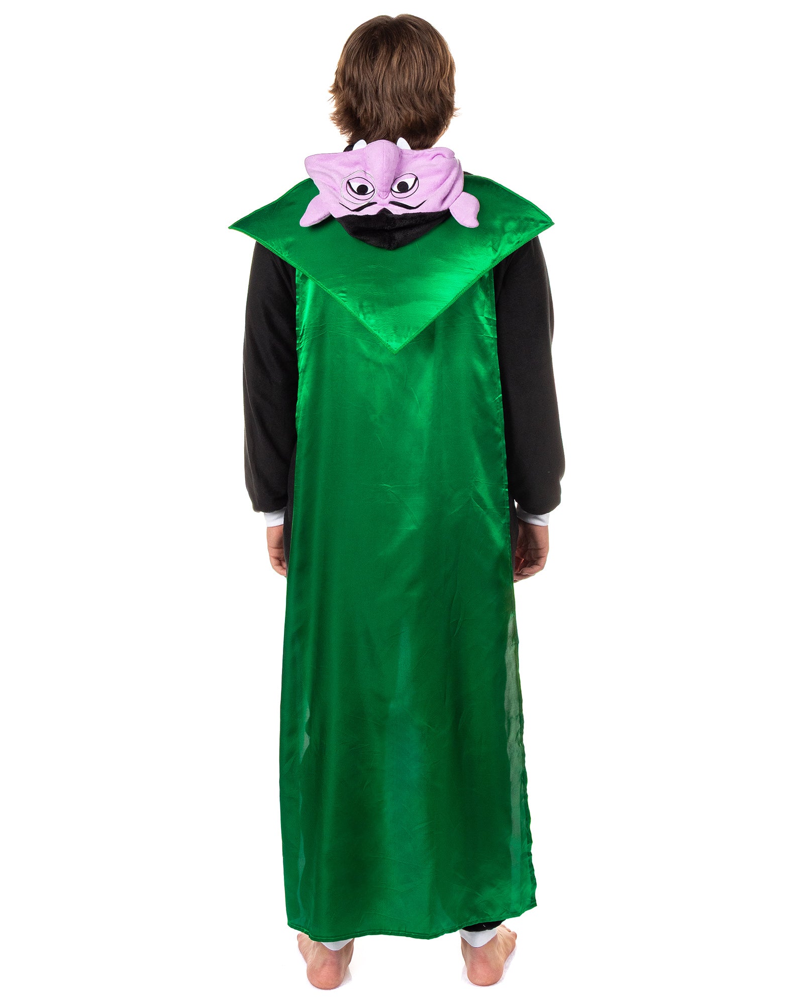 Sesame Street Union Suit Men's Count Hooded One Piece Pajama Costume (XXS/XS)
