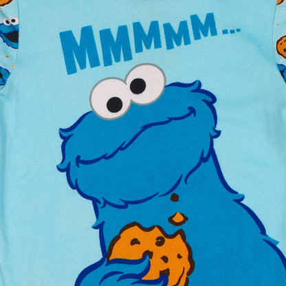 Sesame Street Pajamas Toddler Boy Cookie Monster Long Sleeve Pant Set (5T)