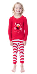 Sesame Street Unisex Family Christmas Santa Elmo Sleep Pajama Set