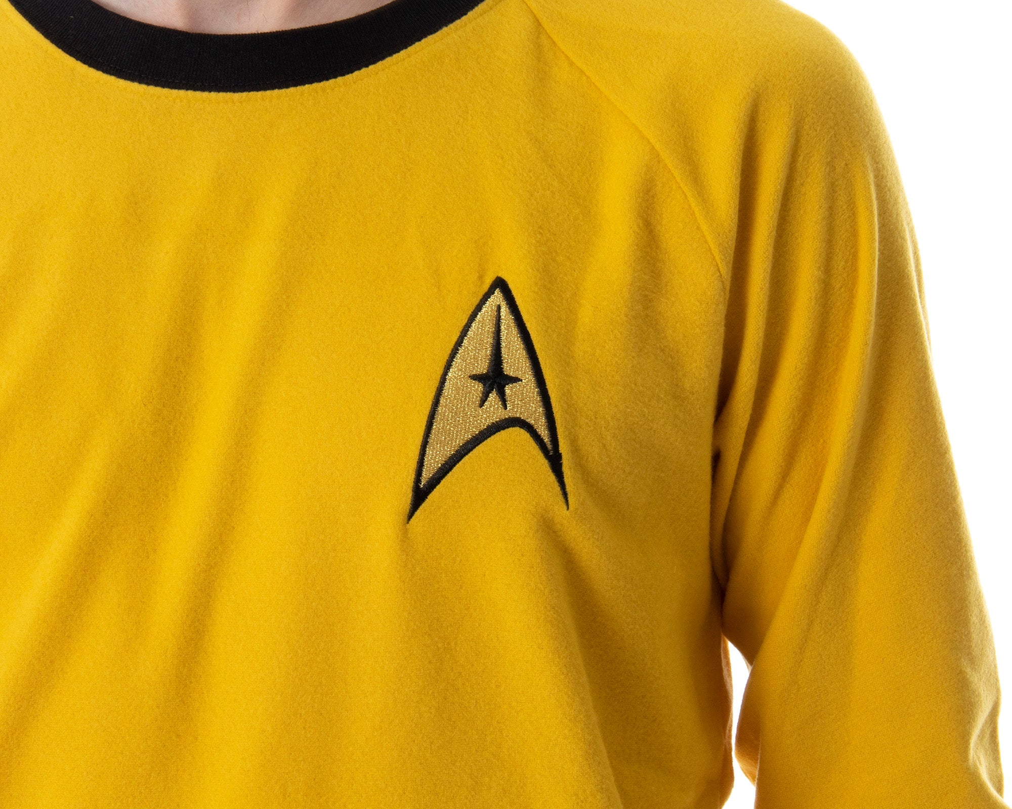 Star Trek Original Series Men's Uniform Costume Sleepwear Pajama Set (Kirk, LG)